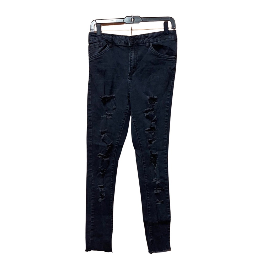 Miami High Rise Distressed Jeans - Black - Size 11